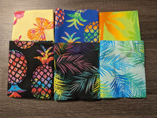 Assorted Tropical Print FQ Bundle