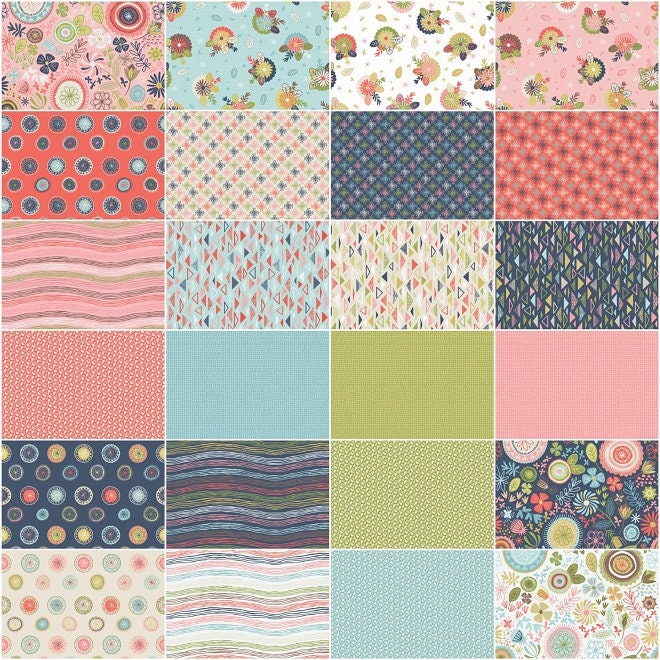 Sew Retro by Sara Davies for Riley Blake Designs Fat Quarter Bundle